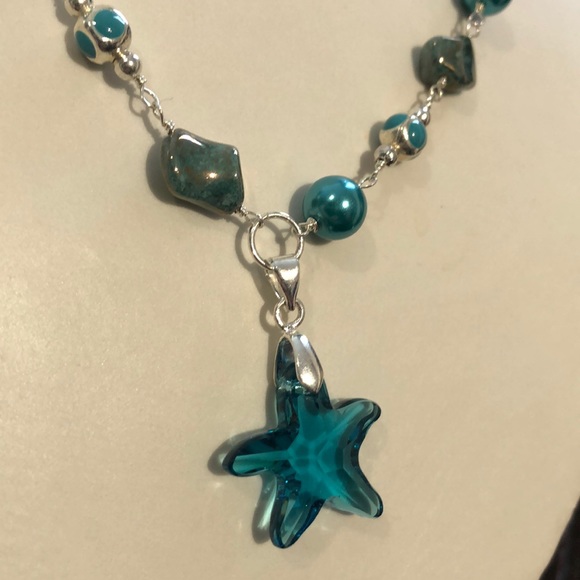NEW Swarovski Starfish Turquoise set BNWOT - Picture 3 of 10